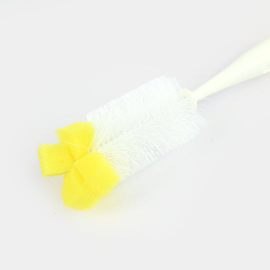 Universal Bottle & Nipple Brush 2In1 (Yellow)