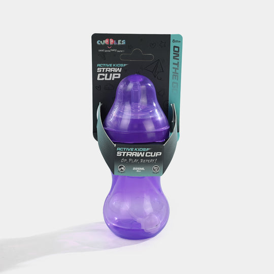 Active Kids Straw Cup 225Ml (Purple)