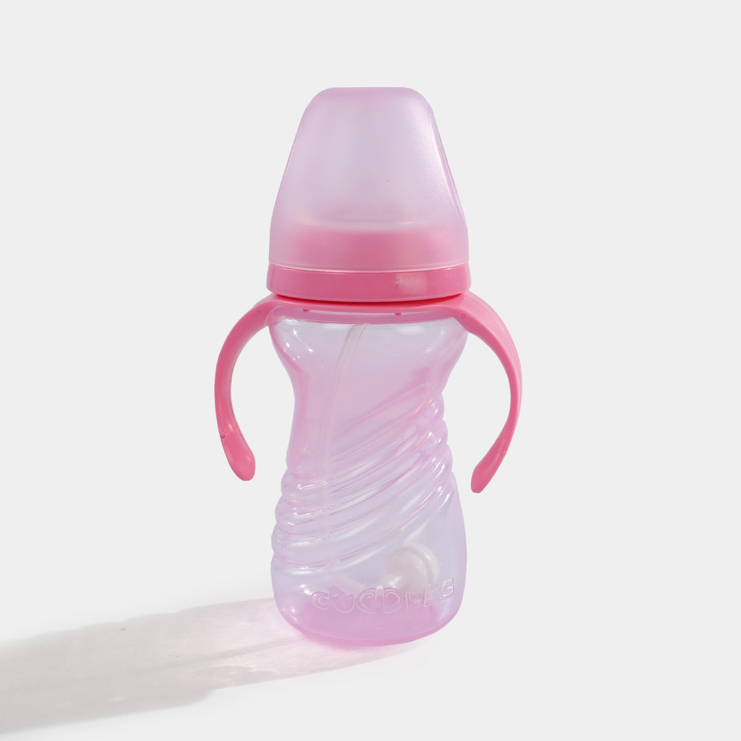 Active Kids Straw Cup 300Ml With Handle (Pink)