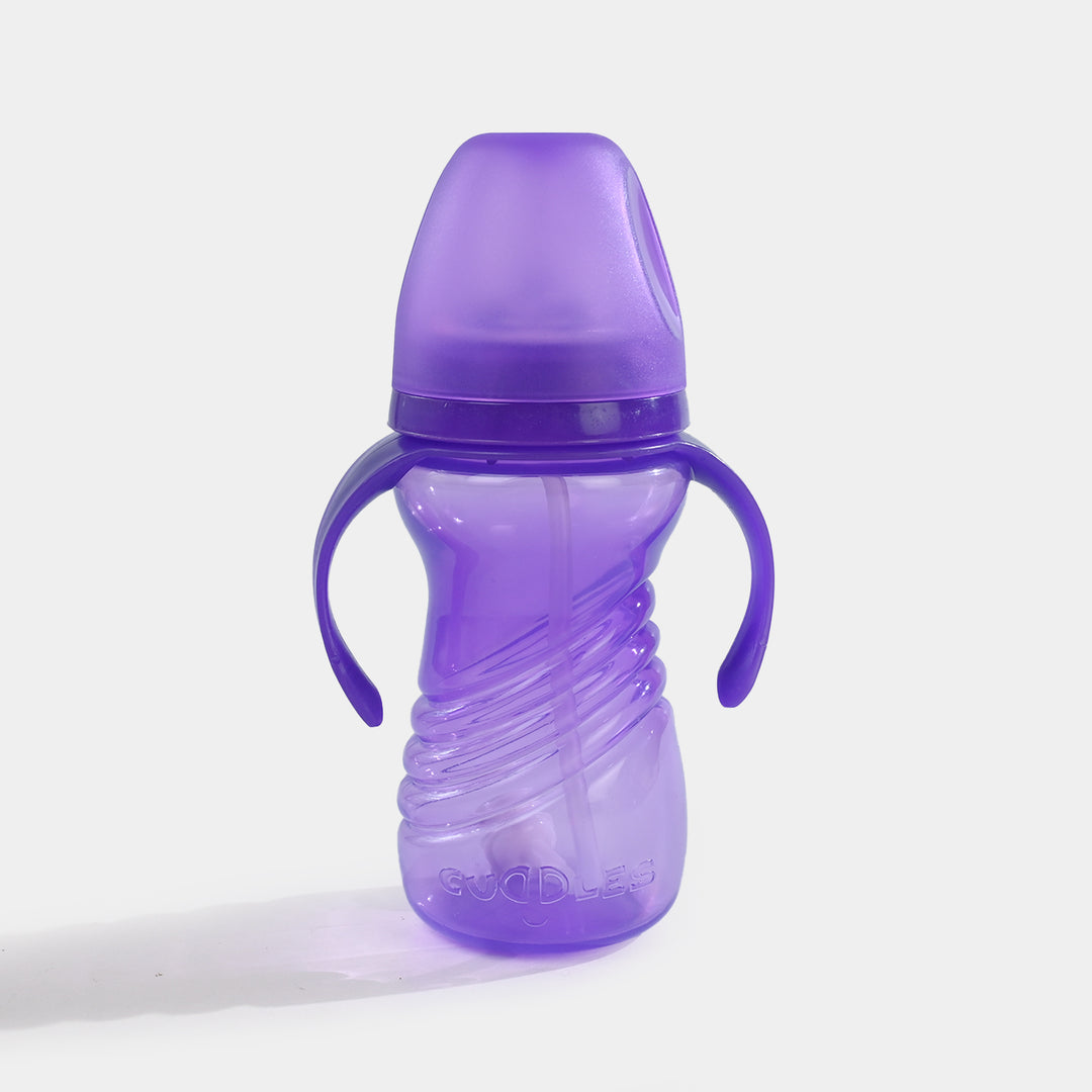 Active Kids Straw Cup 300Ml With Handle (Purple)