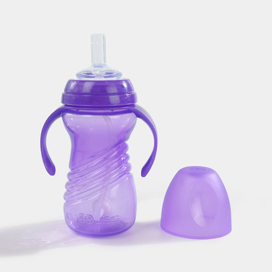 Active Kids Straw Cup 300Ml With Handle (Purple)