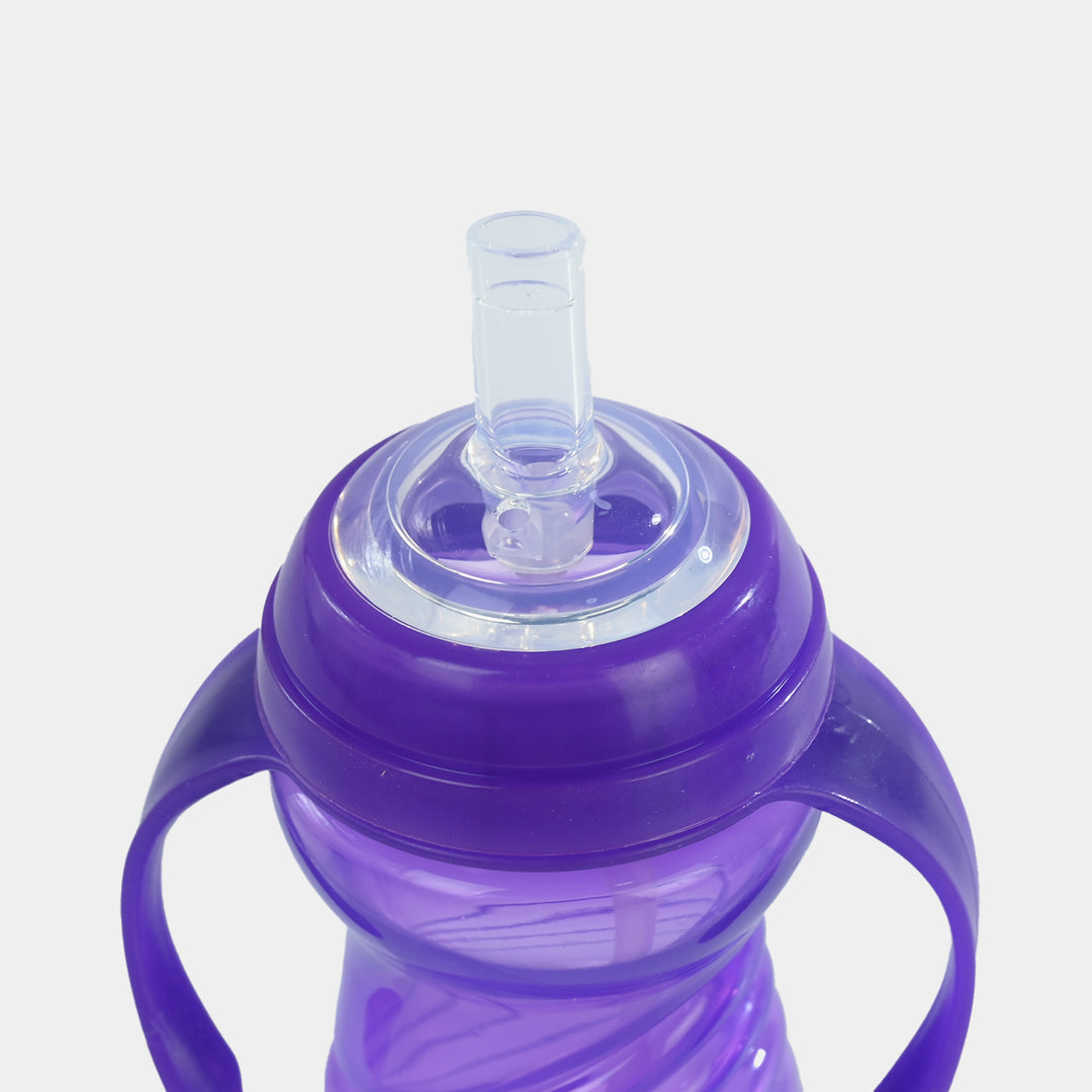 Active Kids Straw Cup 300Ml With Handle (Purple)
