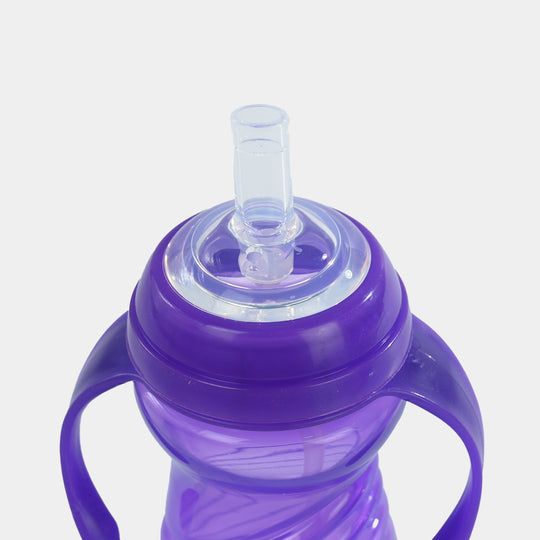 Active Kids Straw Cup 300Ml With Handle (Purple)
