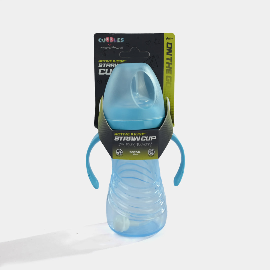 Active Kids Straw Cup 300Ml With Handle (Sea Green)