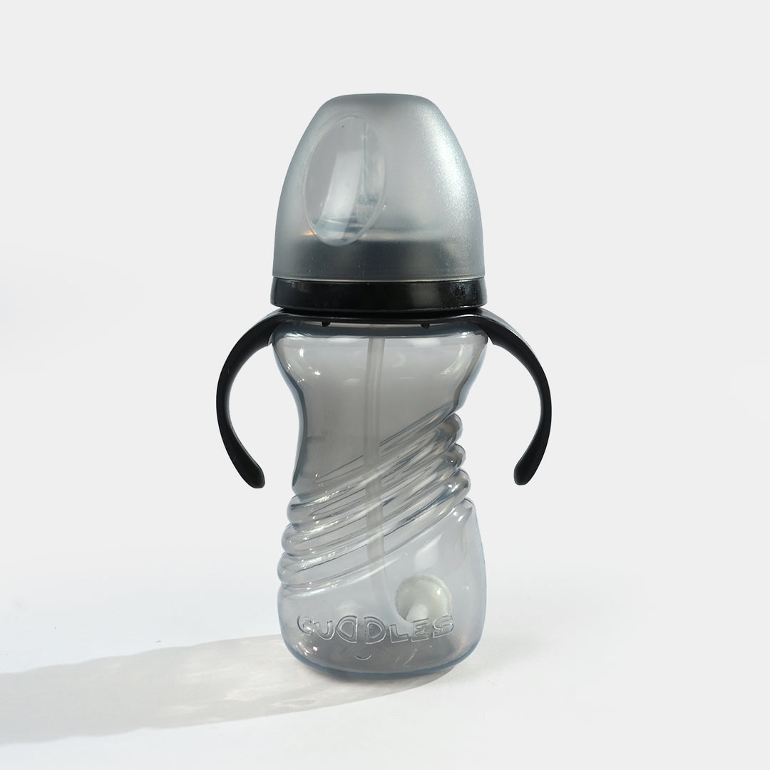 Active Kids Straw Cup 300Ml With Handle (Charcol)