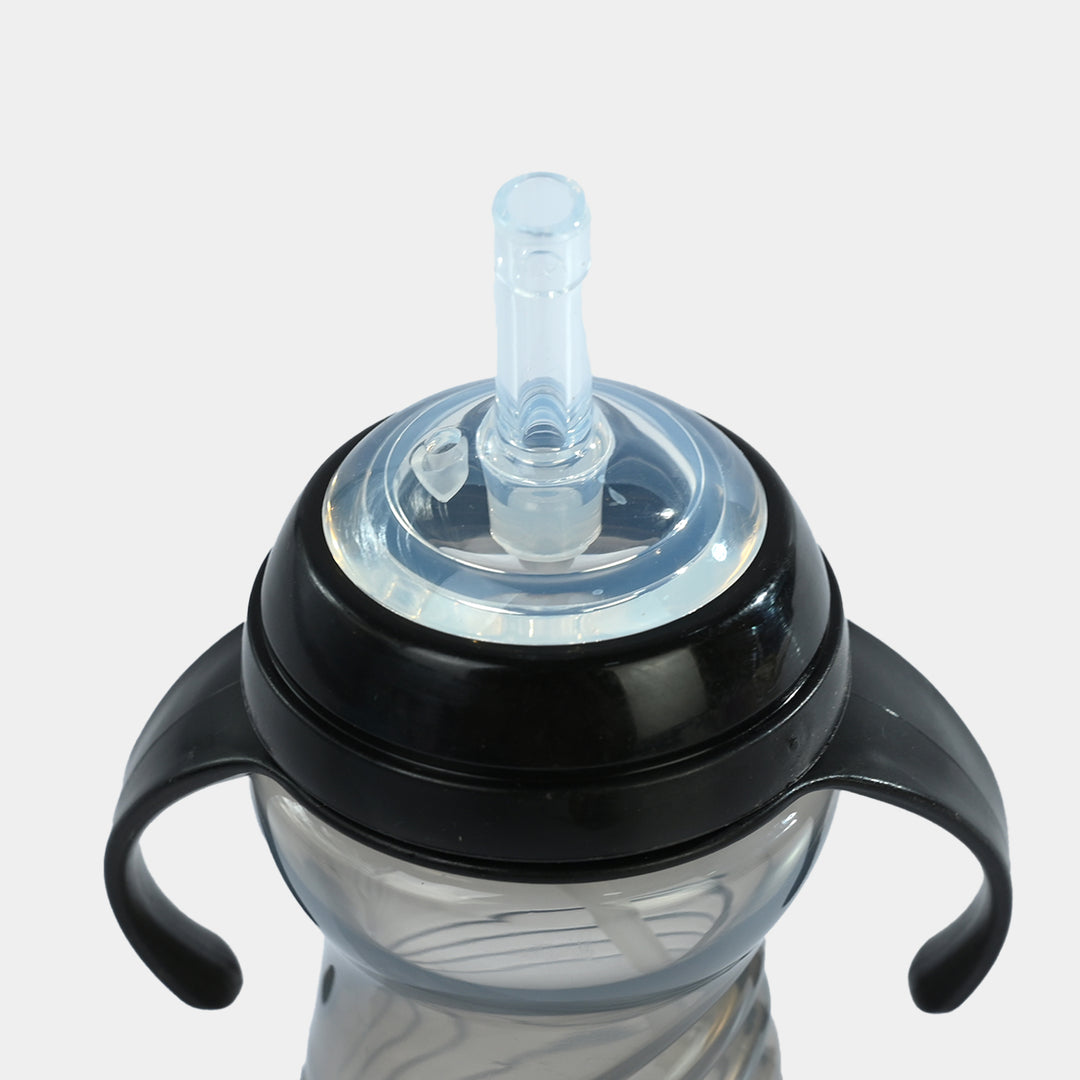 Active Kids Straw Cup 300Ml With Handle (Charcol)