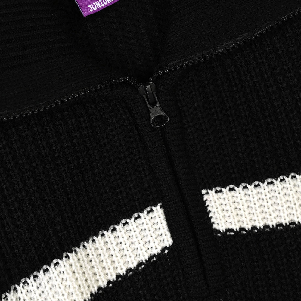 Boys Acrylic F/S Sweater Morocco-BLACK