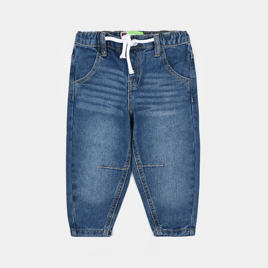 Infant Boys Denim rigid Pant Tiny Adventure-Mid Blue