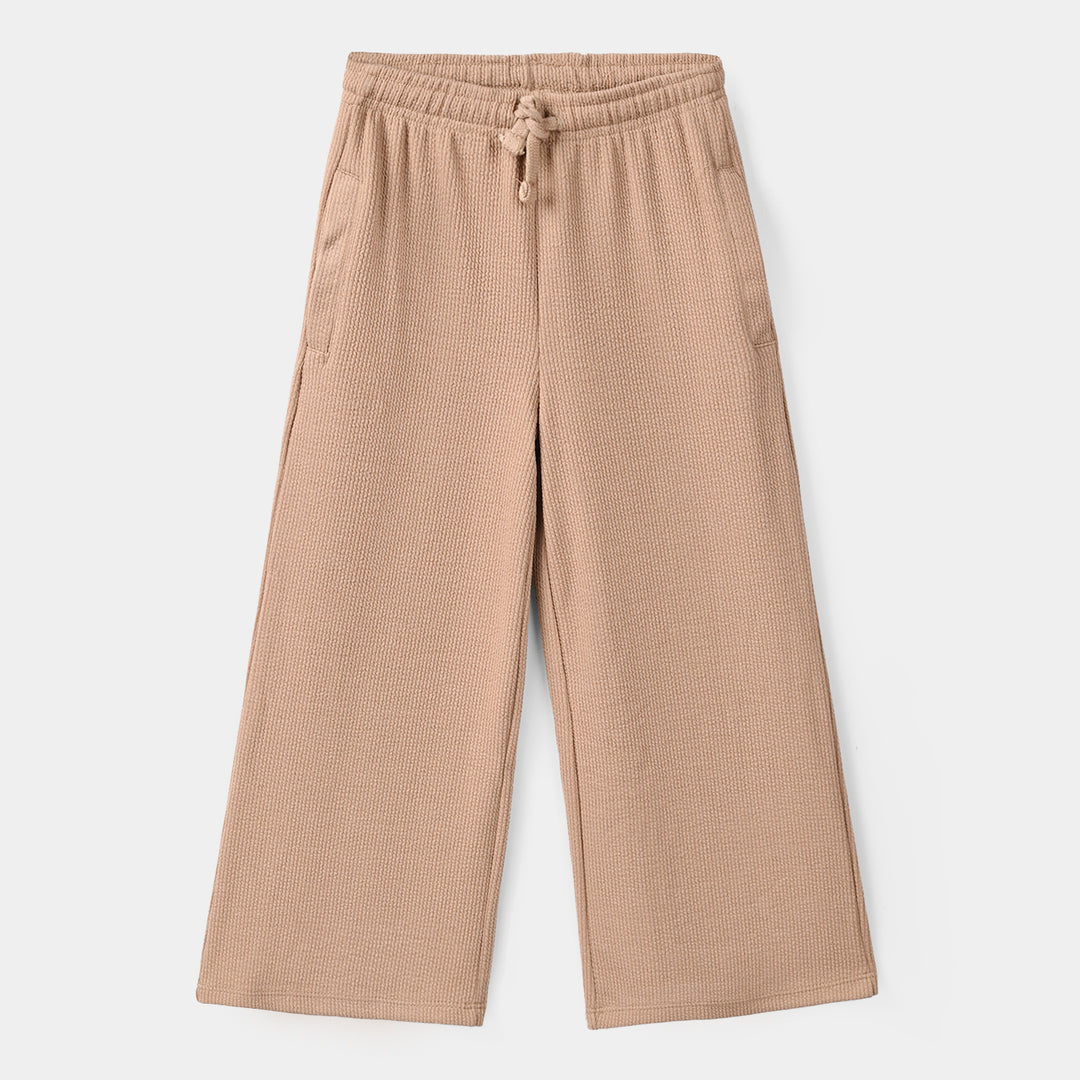 Girls Jacquard Pyjama Do What You Love-BROWN