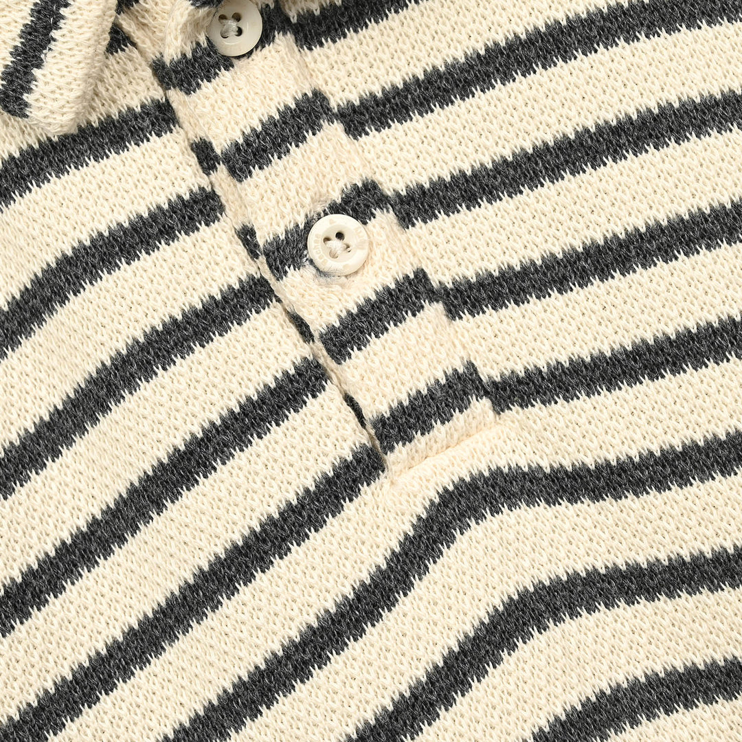 Boys  SweatShirt Grey Stripe-GREY