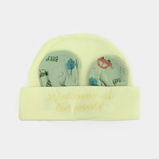 Cap & Mittens Set | 3-9M