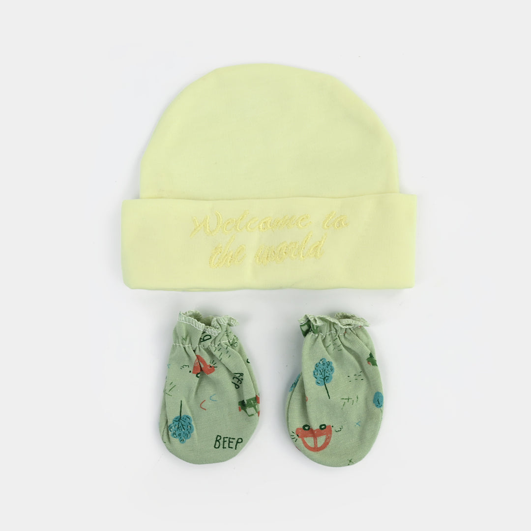 Cap & Mittens Set | 3-9M