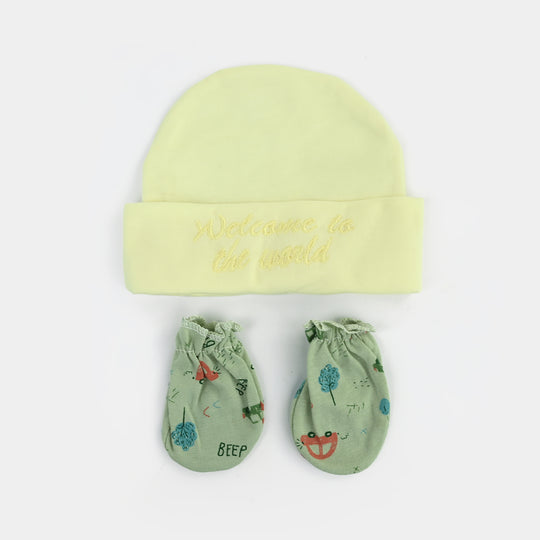Cap & Mittens Set | 3-9M