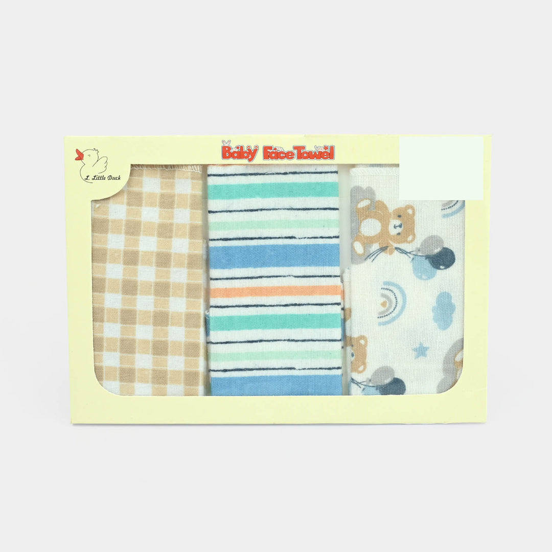 Soft Cotton Baby Face Towel 3Pcs