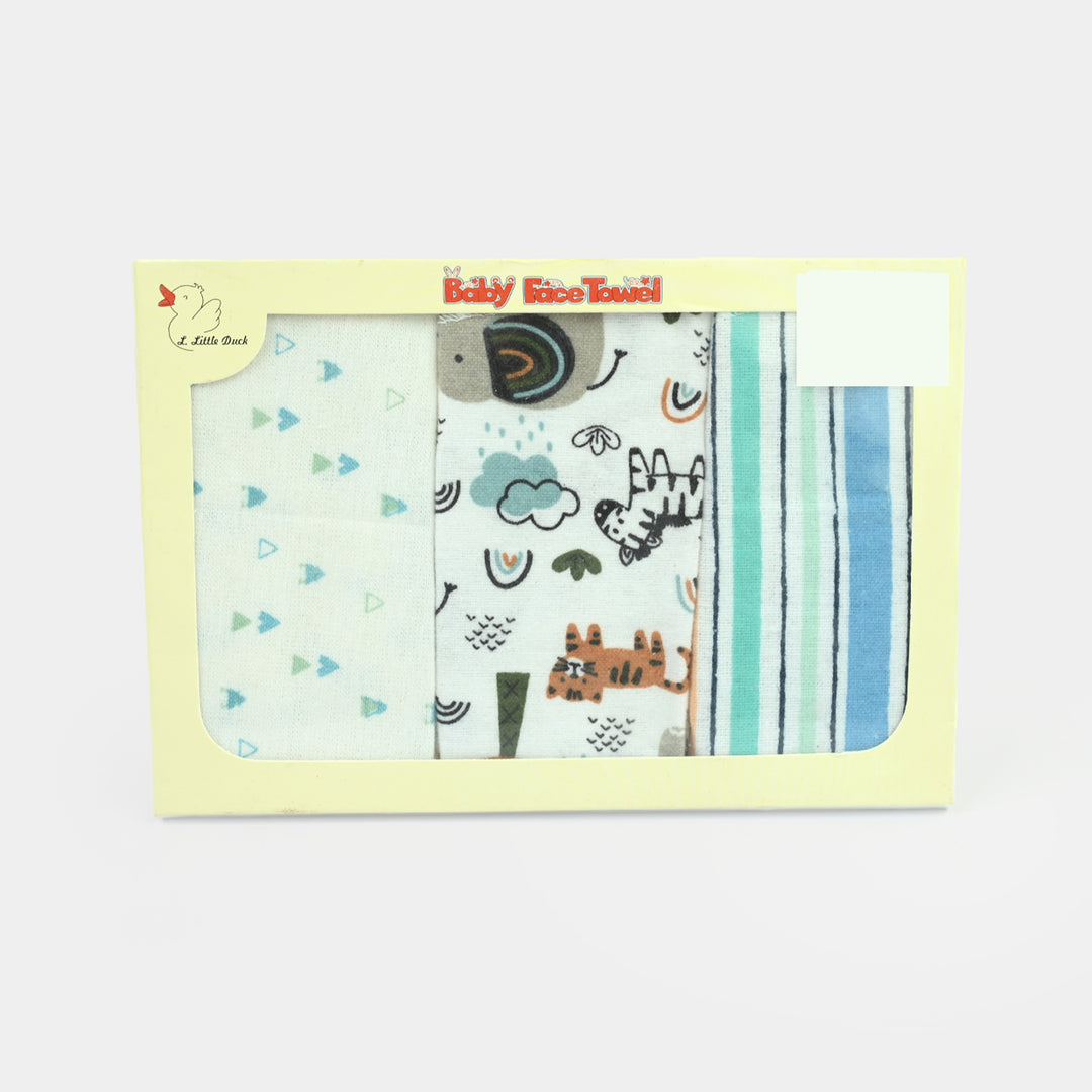 Soft Cotton Baby Face Towel 3Pcs