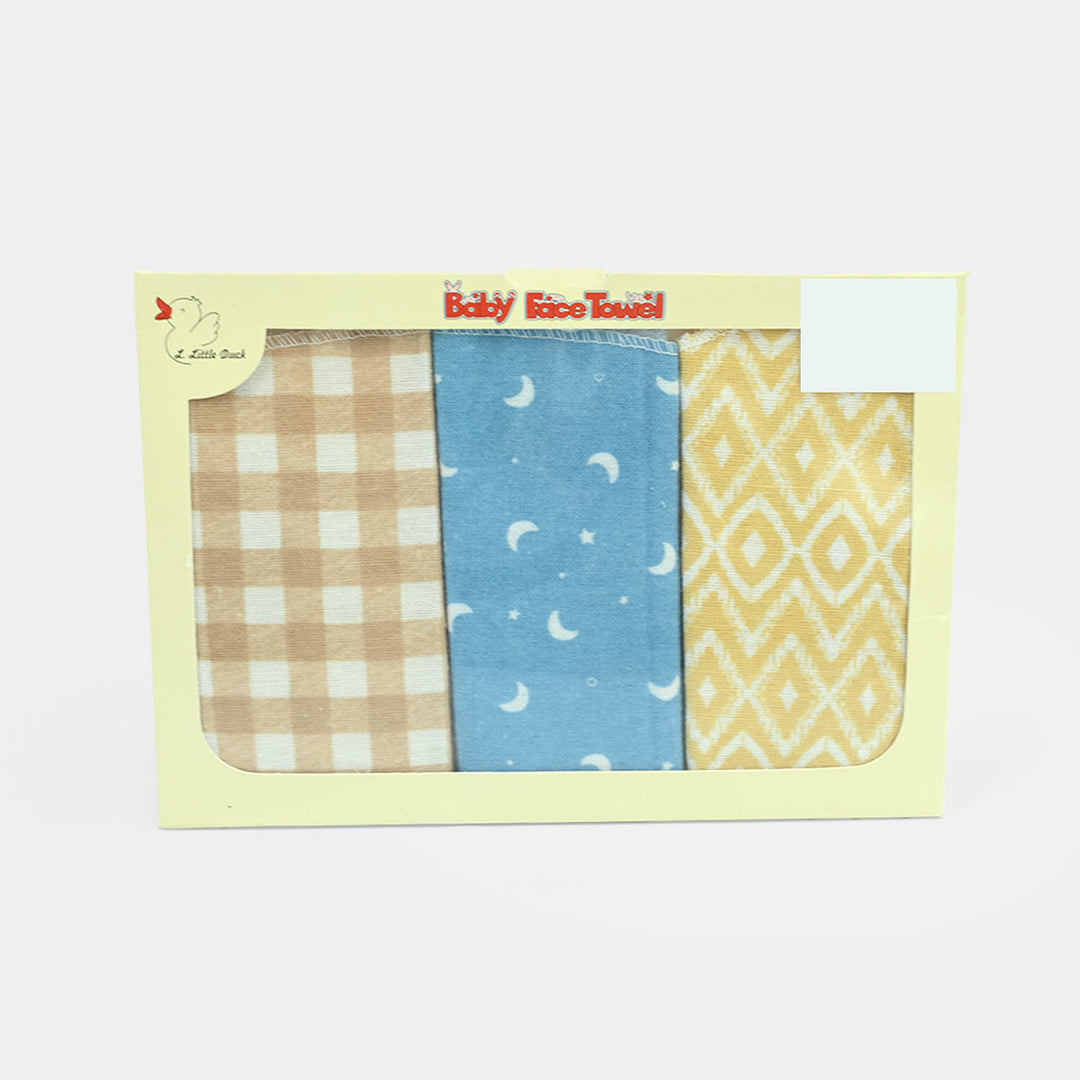 Soft Cotton Baby Face Towel 3Pcs