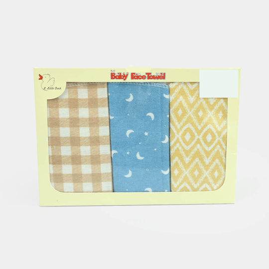 Soft Cotton Baby Face Towel 3Pcs