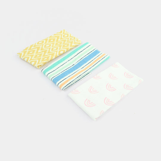 Soft Cotton Baby Face Towel 3Pcs