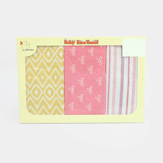 Soft Cotton Baby Face Towel 3Pcs