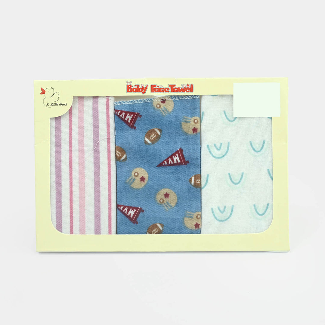 Soft Cotton Baby Face Towel 3Pcs