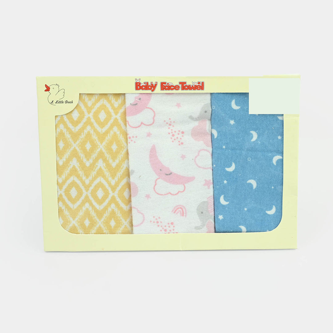 Soft Cotton Baby Face Towel 3Pcs