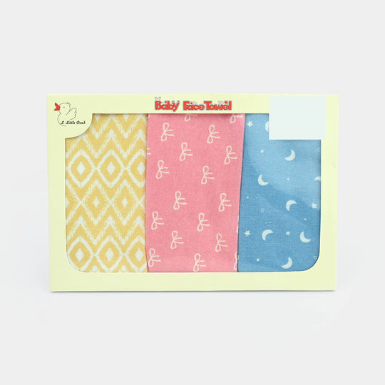 Soft Cotton Baby Face Towel 3Pcs