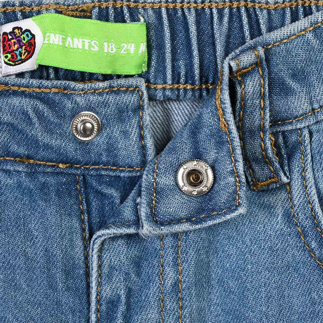 Infant Boys Denim Stretch Pant Club-Light Blue