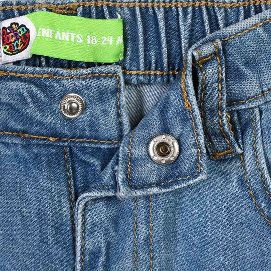 Infant Boys Denim Stretch Pant Club-Light Blue