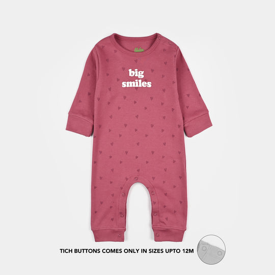 Infant Unisex Cotton Interlock Romper 2Piece Set Big Smiles
