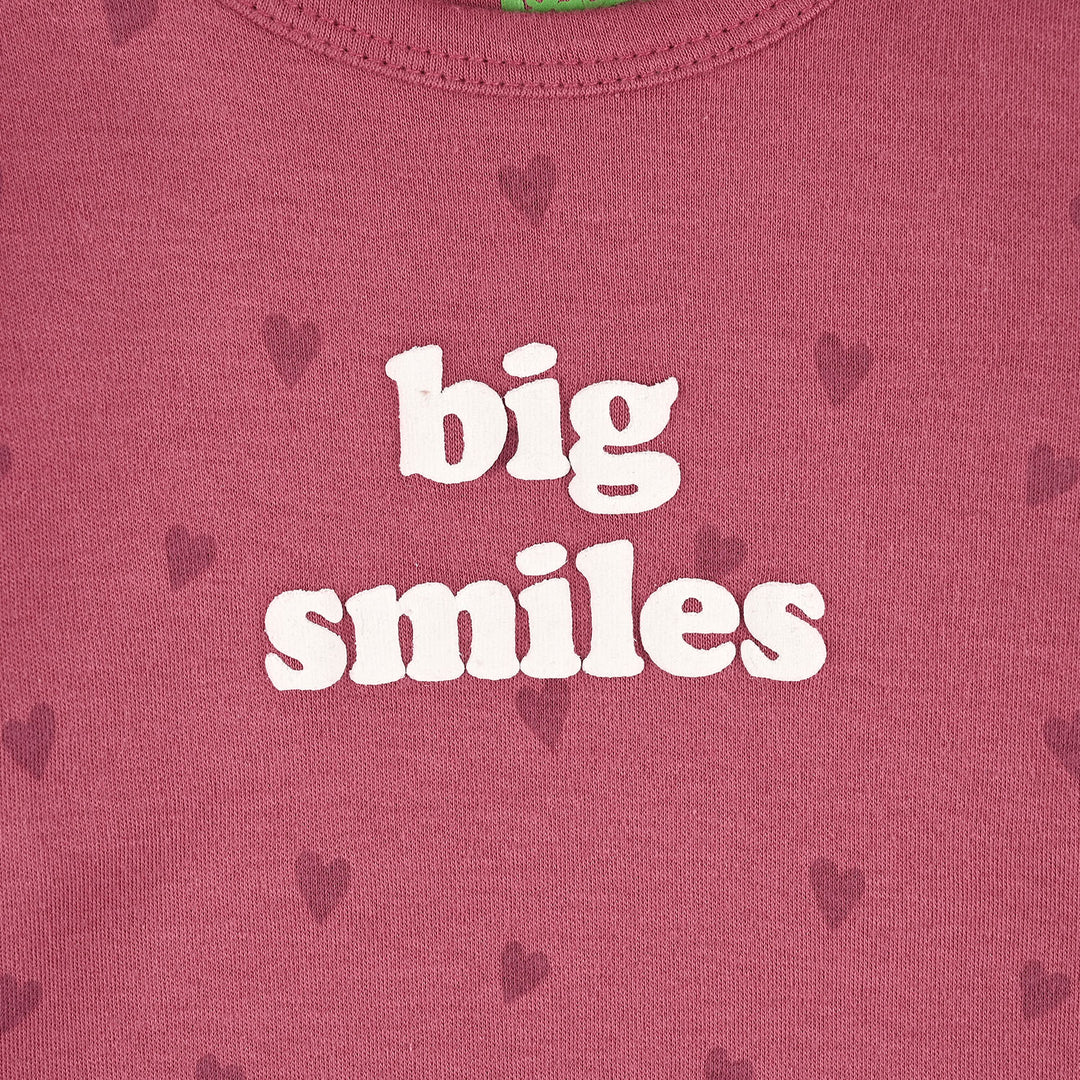 Infant Unisex Cotton Interlock Romper 2Piece Set Big Smiles