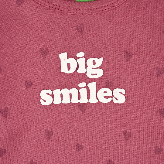 Infant Unisex Cotton Interlock Romper 2Piece Set Big Smiles