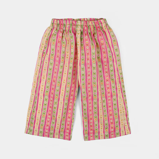 Infant Girls Cotton Printed 2Pcs Floral- Multi