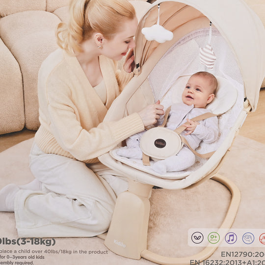 Kidilo 3-in-1 Deluxe Multi-Functional Bassinet & Electric Swing