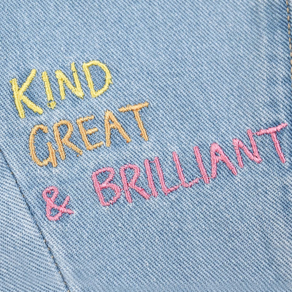 Infant Girls Denim rigid Pant Little Rainbow-Light Blue