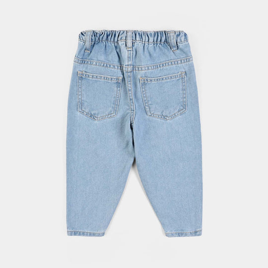 Infant Girls Denim rigid Pant Little Rainbow-Light Blue