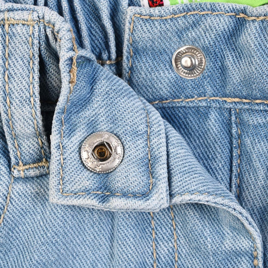 Infant Girls Denim rigid Pant Little Rainbow-Light Blue