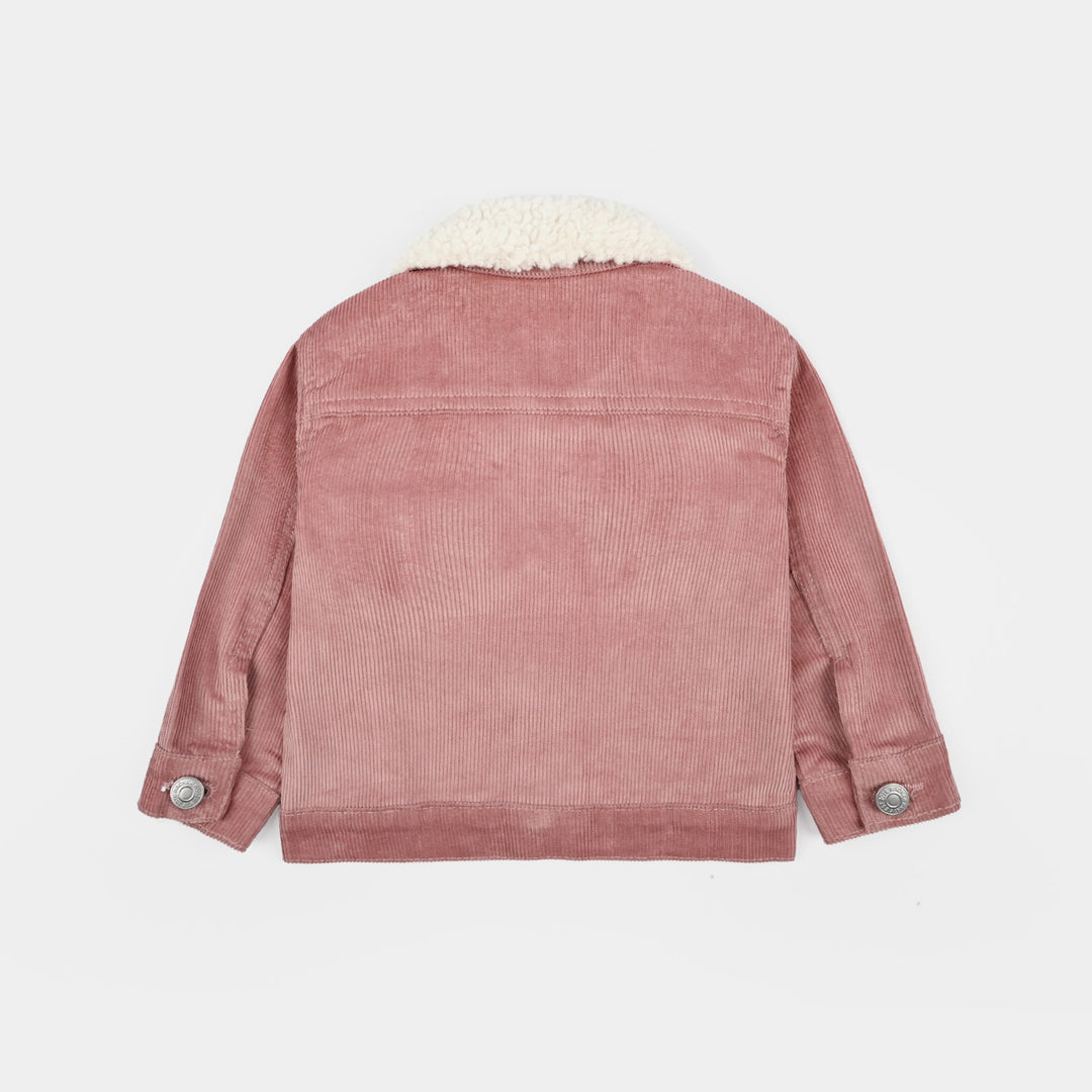 Infant Girls Corduroy Jacket - Pink