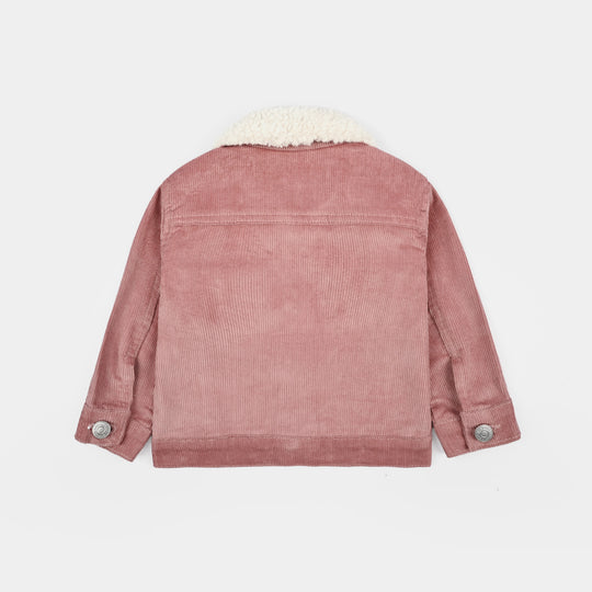 Infant Girls Corduroy Jacket - Pink