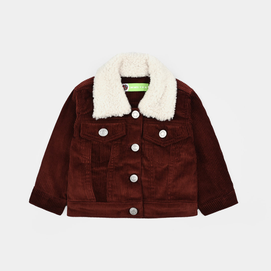 Infant Girls Corduroy Jacket - BROWN