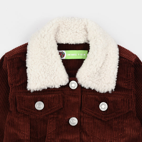 Infant Girls Corduroy Jacket - BROWN