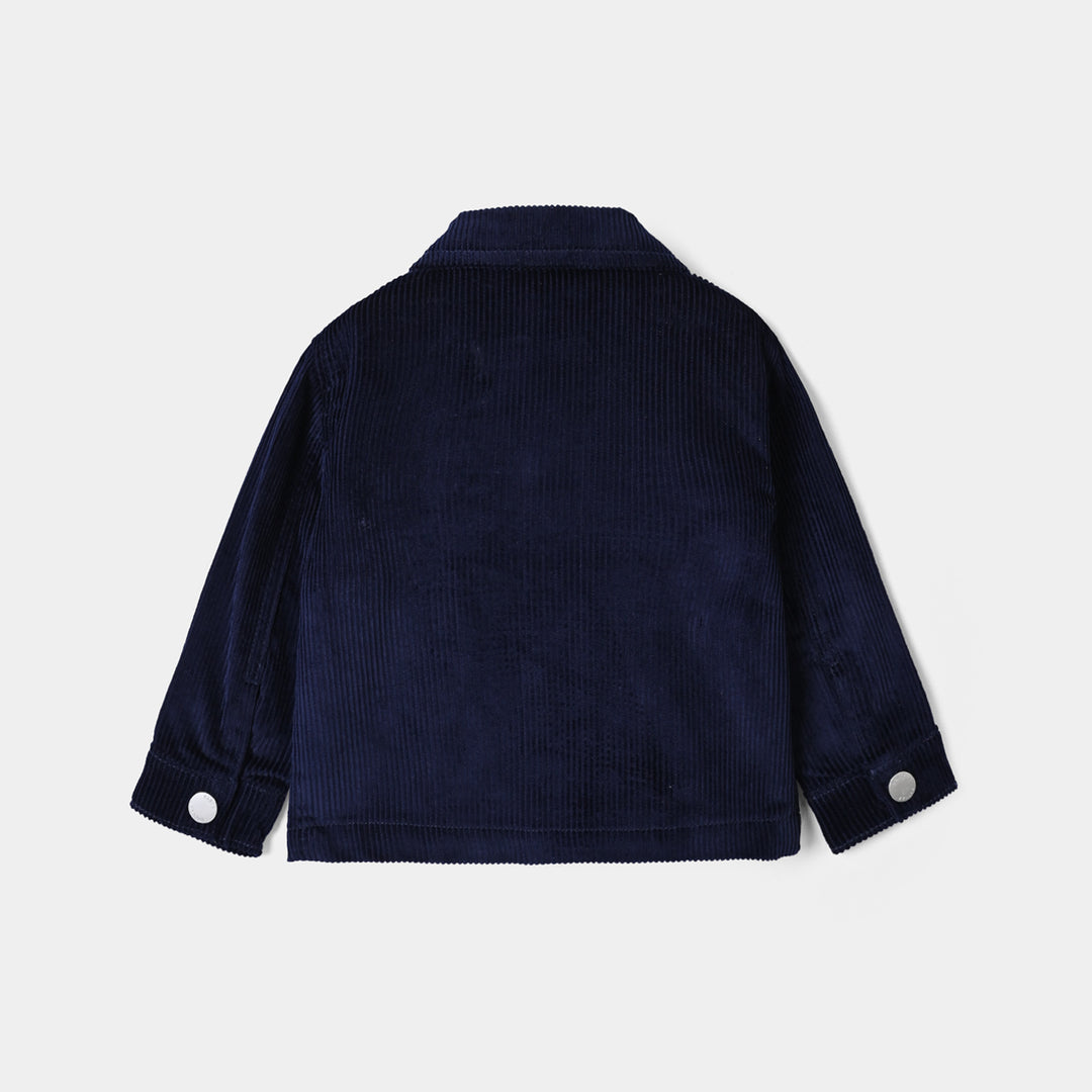 Infant Boys Corduroy Jacket DINO’S PIZZA-BLUE