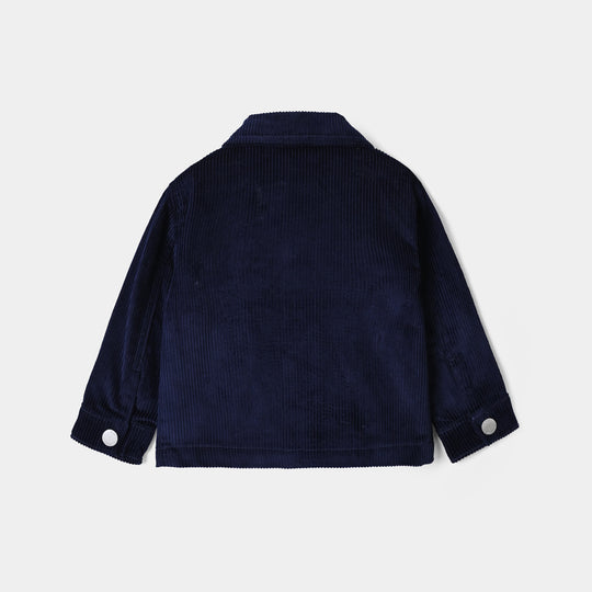 Infant Boys Corduroy Jacket DINO’S PIZZA-BLUE