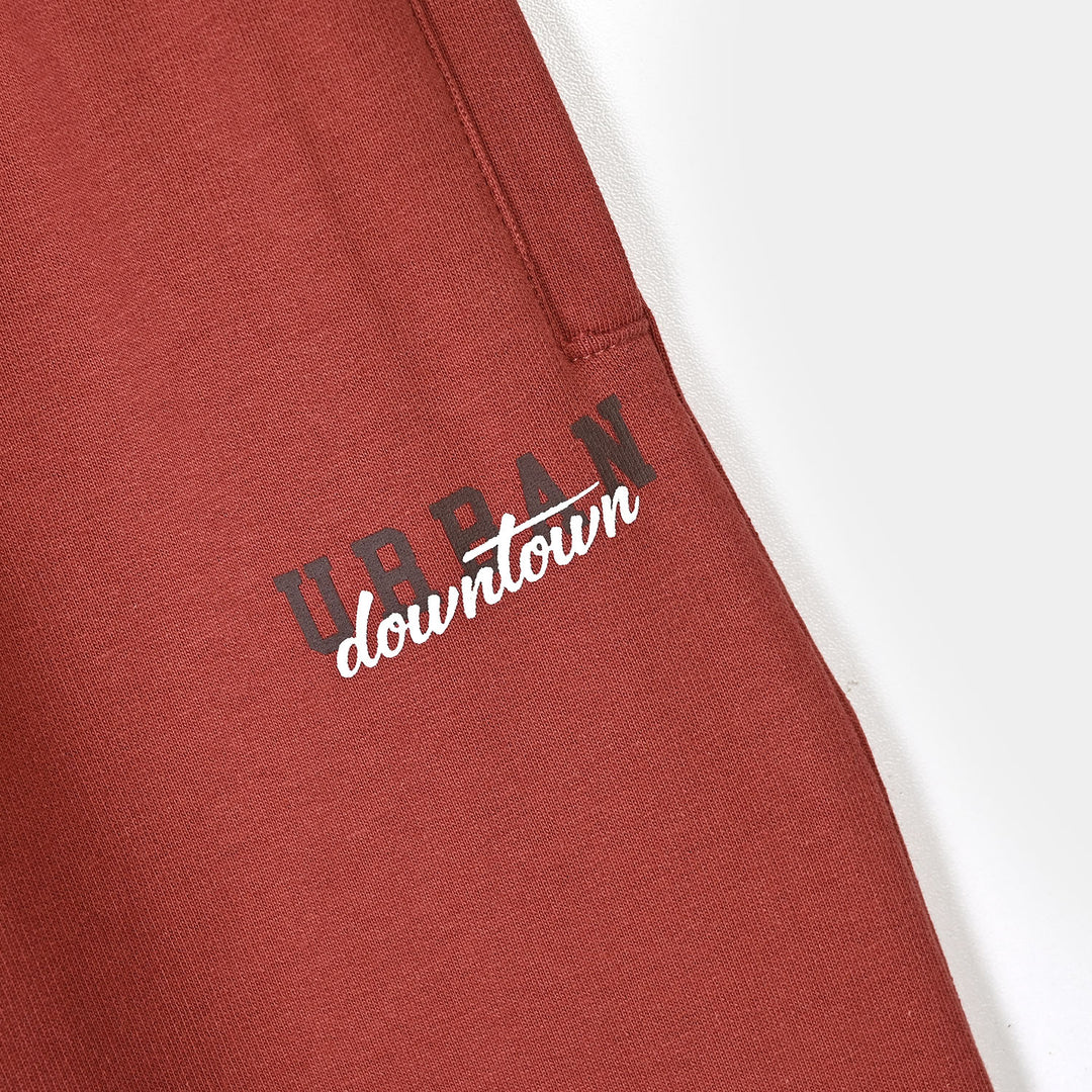Boys Cotton Terry Pyjama Urban Downtown- Red