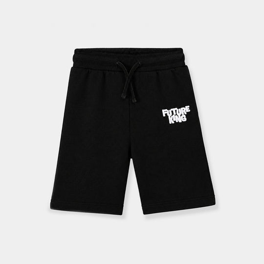 Infant Boys Cotton Terry Pyjama Future King-BLACK