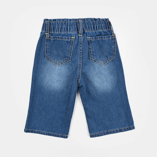 Infant Girls Denim rigid Pant Cherry-Mid Blue