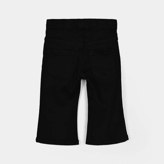 Infant Girls Denim Stretch Pant Blossom-BLACK