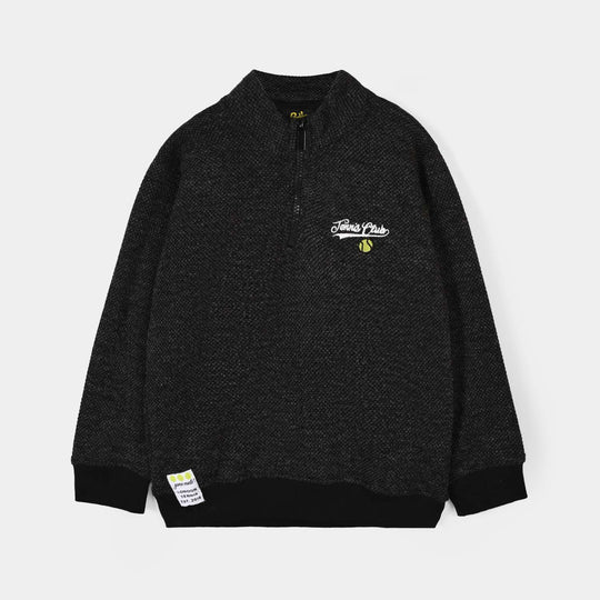 Boys Ottoman Sweatshirt Tennis Club - Dark Grey