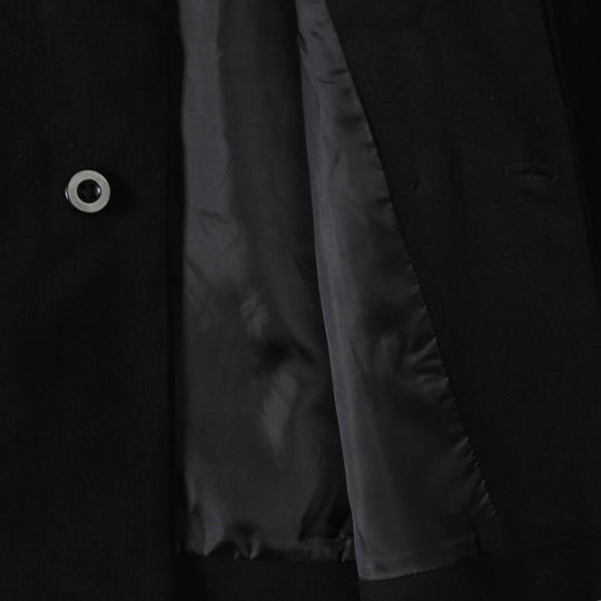Girls Wool Trench Coat-Black