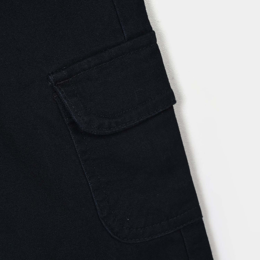 Infant Boys Cotton Twill Pant Awesome Day-BLACK