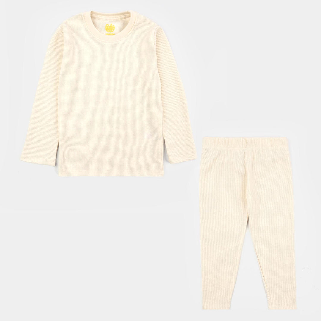Boys Thermal Inner Suit CREAM